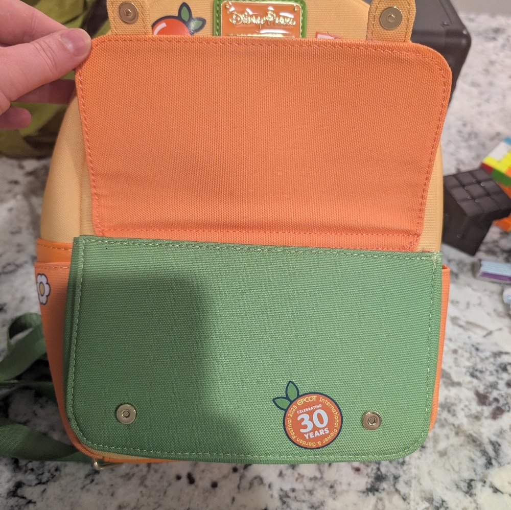Orange Bird Loungefly Mini Bookbag 2025 Flower And Garden Festival Disney Parks - Picture 5 of 6